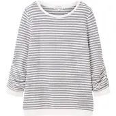 Tom Tailor DENIM Sweatshirt røgblå / hvid