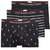 Ralph Lauren Boksershorts 'Classic' rubinrød / sort / hvid