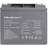 Qoltec - UPS-batteri - 1 x batteri - Blysyre - 45 Ah