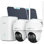 Reolink Hub med 2x Argus PT Ultra + 2x solpanel 4K | 8MP | batteri | IP66