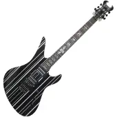Schecter Synyster Gates Standard Black w/ Silver Pinstripes