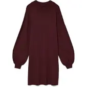Vero Moda Strikkjole 'VMNANCY' burgunder