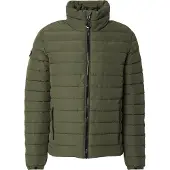 Superdry Superdrytil mænd. M5011757A Fuji quiltet jakke med print, grøn (M), Casual, Genanvendt polister, Bæredygtig