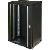 Digitus Unique DN-19 20-U-SW - Rack kabinet - vægmonterbar - RAL 9005, sort - 20U - 19