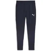 Puma Træningsbukser teamGOAL Slim - Navy/Hvid, størrelse X-Small