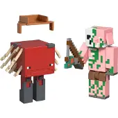 Mattel Minecraft figurer 2-pack + tilbehør JCN56