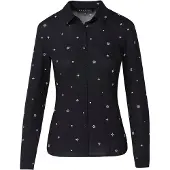 KOROSHI Bluse sort / hvid