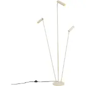 QAZQA Moderne gulvlampe beige 3-lys GU10 35mm - Thomas
