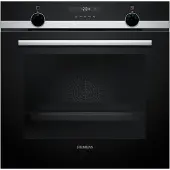 Siemens iQ500 HB517GBS3 - Ovn - til indbygning - niche - bredde: 56 cm - dybde: 55 cm - højde: 58.5 cm - med selv-rengøring - Klasse A+ - rustfrit stål