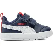 Puma Courtflex V3 Sneakers Toddlers, Shoes, Navy/White/Red, 24
