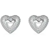 GUESS Beloved Pave Heart Studs øreringe