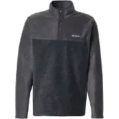 Columbia - Mærker - Steens Mountain Half Snap II Charcoal Heather Shark til Unisex - Størrelse S - Grå
