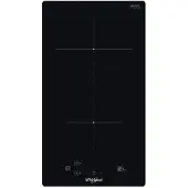 Whirlpool WS Q0530 NE - Induktions kogeplade - 2 plader - Niche - bredde: 27.5 cm - dybde: 49 cm - rammeløs - sort