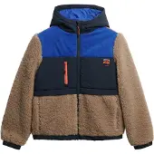 Superdry Superdrytil kvinder. W5012035A Hættetrøje i fleece Hooded grå (M), Brun, Casual, Polyester