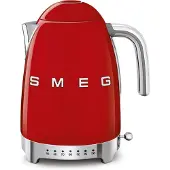 Smeg 50's Style elkedel med variabel temperatur 1,7 L Rød