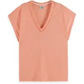Scotch & Soda U9a00648t Kortærmet V-hals T-shirt