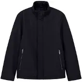 Armani Exchange A|X Armani Exchangetil mænd. XM001579AF16926UB101 Lang frakke med høj krave og skjult lukning Essential marineblå (S), Casual, Polyester