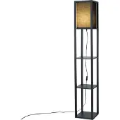 QAZQA Moderne gulvlampe sort - Stojan