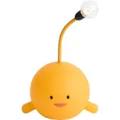 QAZQA Moderne bordlampe gul inkl. LED genopladelig - Bulby