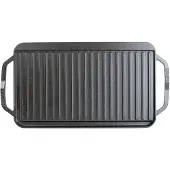 Lodge Chef collection vendbar stege- og grillplade 50x25 cm