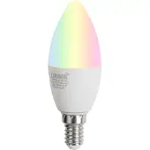 Luumr E14 Dæmpbar LED-pære C37 Opal 4,9W 470lm 2700-6500K