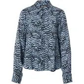 Scotch & Soda Printed Relaxed Fit Skjorte Med Lange ærmer