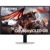 Samsung Odyssey OLED G8 S32DG800SU - OLED-monitor - Smart - gaming - 32 - 3840 x 2160 4K @ 240 Hz - 250 cd/m² - 1000000:1 - DisplayHDR 400 True Black - 0.03 ms - 2xHDMI, DisplayPort - højtalere - sølv