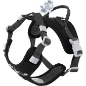 Hurtta Weekend Warrior Eco Harness 2 - Raven - 45-60 cm