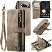 CASEME Google Pixel 8 Pro C30 Multifunktionel Pung - Brun