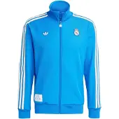 Adidas Real Madrid Track Top Terrace Icons - Blå/Hvid - , størrelse Small