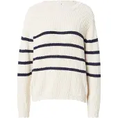 Hailys Pullover 'Vi44olet' creme / navy