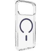 Puro Lite Mag TPU+PC-etui kompatibelt med MagSafe til iPhone 17 Pro - gennemsigtigt med blå ring