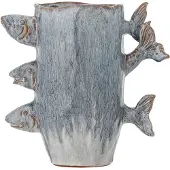 Bloomingville Tace Vase, Blå, Stentøj