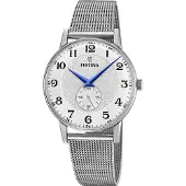 Festina F20568-1 Retro Sølvfarvet/Stål Ø36 mm
