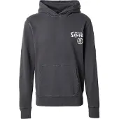 Superdry Superdrytil mænd. M2014390A Sweatshirt Tokyo Narrative Løs hætte sort (L), Casual, Bomuld