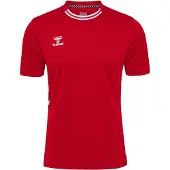 Hummel Funktionsskjorte rød / cranberry / sort / hvid