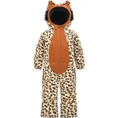 WEEDO FUNWEAR Funktionsjakkesæt 'CHEetAHDO 25' beige / brun / sort