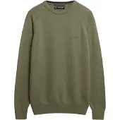 Superdry Superdrytil mænd. M6110689A Grøn pullover i uldblanding (XL), Casual, Bomuld, Lange ærmer