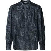 Pepe Jeans Pepe Jeanstil kvinder. PL3051284 Bluse Pay blå (S), Casual, Viscose, Lange ærmer