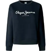 Pepe Jeans Pepe Jeanstil kvinder. PL5800002 Sweatshirt Baddy navy (S), Casual, Bomuld, Blå