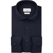 Profuomo Skjorte Flannel Peached Twill Navy Blå Mørkeblå måle