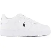 Ralph Lauren Polo Ralph Laurentil mænd. 809891791009 Træningssko i glat læder hvid (44), Fast, Blonder, Casual