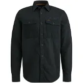 PME Legend Overshirt Quilt Poplin Navy Blå Mørkeblå måle