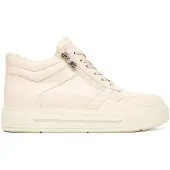 Caprice Bootie, white, made of Leather without heel, Size 40