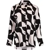 Hailys Bluse 'Ni44na' sort / naturhvid