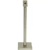 Securit STAINLESS STEEL Informationsdisplay stand: stolpe og base 85 cm, stål