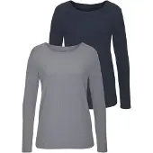 Vivance Shirts navy / grå