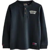 Superdry Shirts navy / hvid