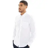 Ben Sherman Herre Oxford Langærmet shirts Hvid