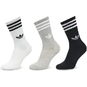 Adidas Originals 3-stripes High Crew Sokker, 3 Par, størrelse 37-39